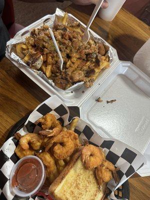 Monster Seafood Fries & Fried Shrimp Basket