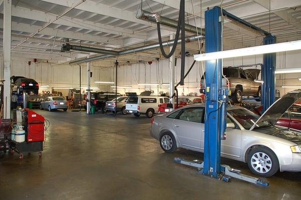 Valley Import Center has 10 hydraulic lifts, and state of the art equipment.