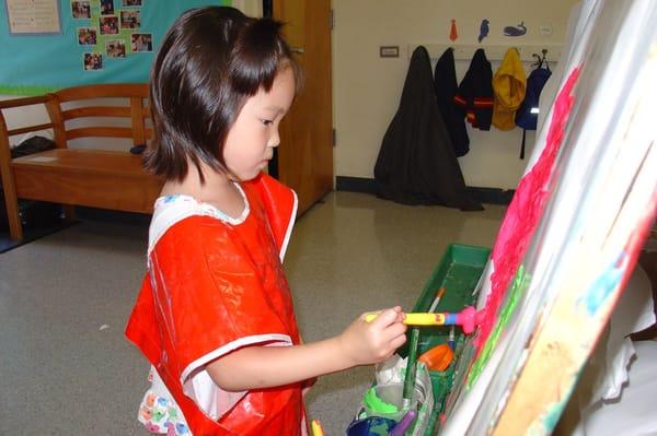 Creativity is an important part of our programs, as well as music and movement.