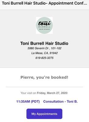 Proof of Consultation With Toni