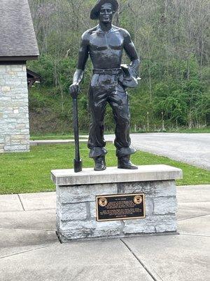 The CCC Worker statue