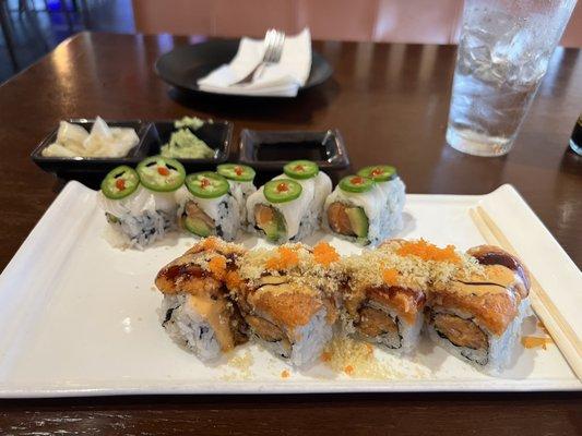 Fuego roll & TNT roll