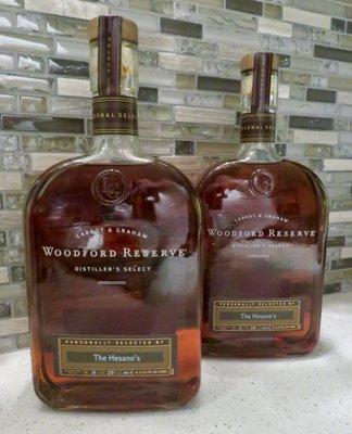 Pilgrim Party Shoppe's private label Woodford Reserve - glad I bought two bottles!