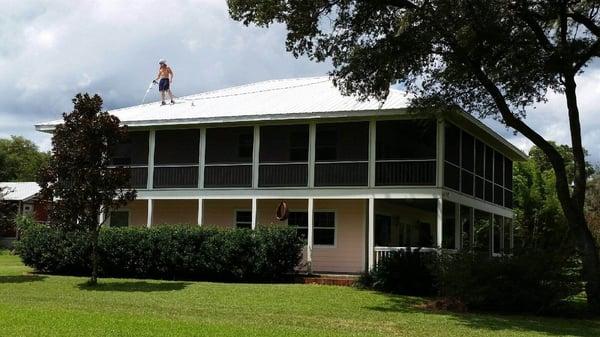 Pressure washing