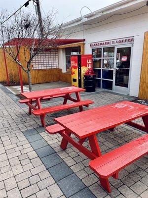 Outside seating