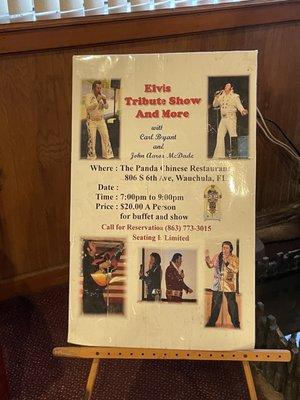 Elvis Tribute Show & More!!  Clay Bryant & John Aaron McDade