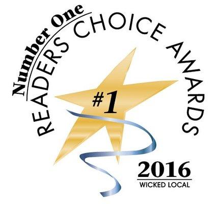 Thank You to Wicked Local Favorites and their readers! 2016 Malden #1 Choice and Regional Silver Award!