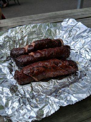 Brisket sausage. Yeah, that's a thing.