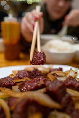 Marinated Beef Cubes