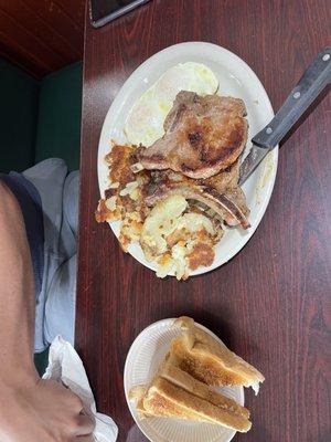 Pork Chops & Two Eggs