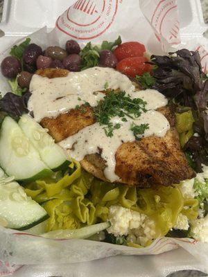 Seafood Salad with Flounder (so good)