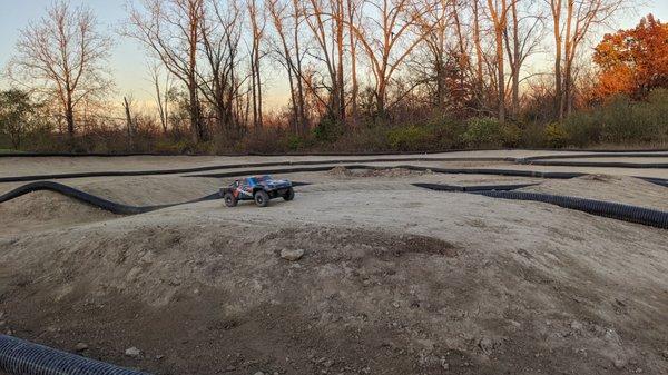 Traxxas Slash Ultimate 4x4 at the River Bends RC track