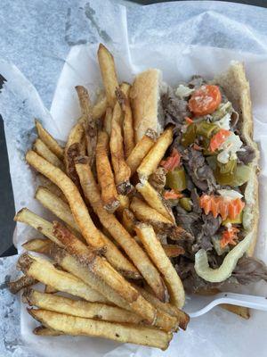 Italian Beef and Fries