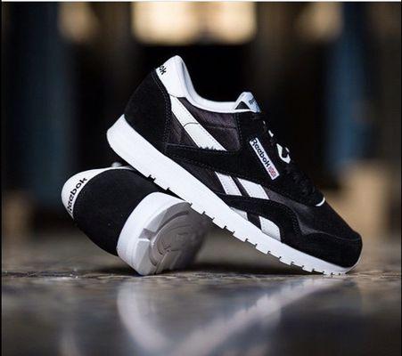 Reebok nylon! black and white #classic