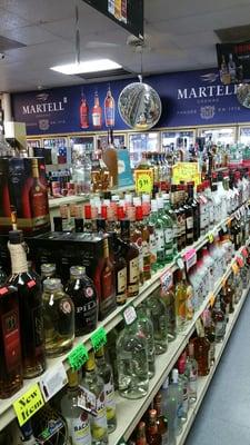 Rum aisle is fully stocked with varieties