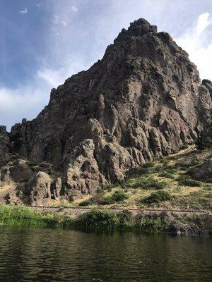 Across the rMissouri River and view from Prewett Creek RV Resort