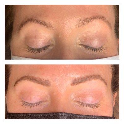 Before // After of Microblading + Shading