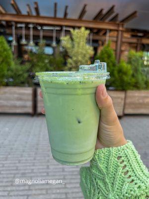 Iced matcha latte