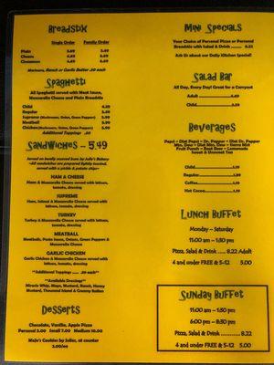 Menu, pg 2