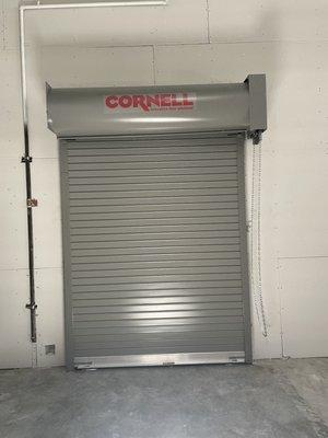 Rolling steel door install