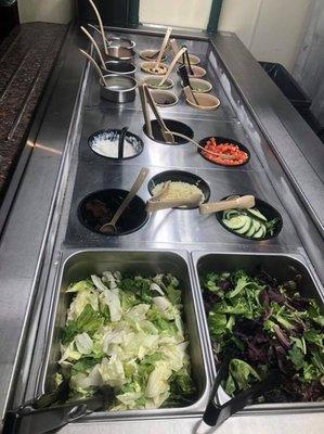 Salad bar available for 11:00 am to 8:00 pm daily