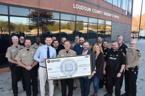 a wink & a smile proudly supports Loudoun County Sheriff's Office every year for No-Shave November as the largest single donor.