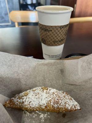 Empanada and Cuban coffee.