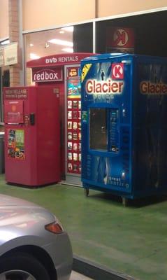 Red Box, blue box. Movies and clean water mmm