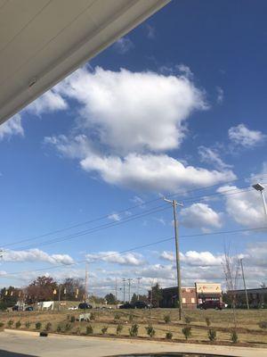 Looking from car wash and gas station - convenient spot