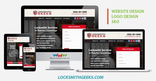 Locksmith Website Design Project delivered; Web Design, Logo Design, SEO. LocksmithGeeks.com