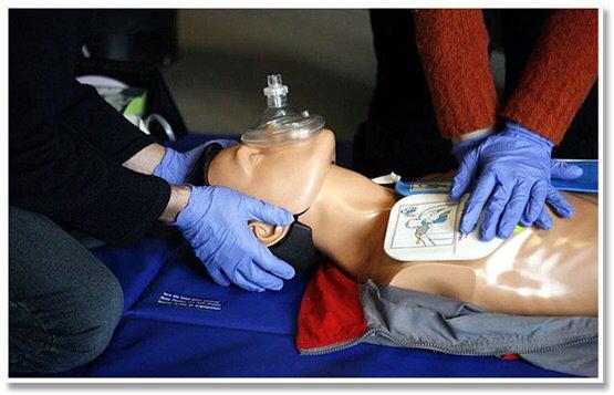 Adult CPR with the use of an AED!