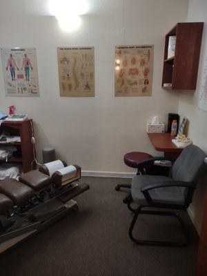 Chiropractic Treatment room.