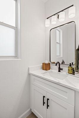 Powder room remodel