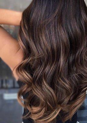 Chocolate with Caramel highlights