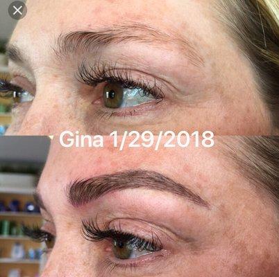 3D microblading  eyebrow tattoo