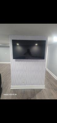 Accent wall to match fireplace