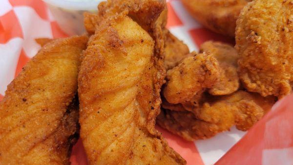 Close-up boneless wings