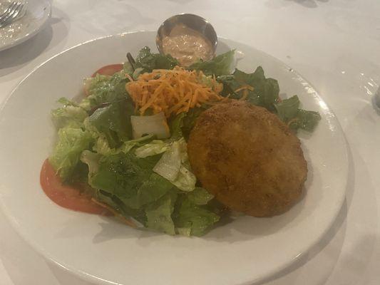 Crabcake salad