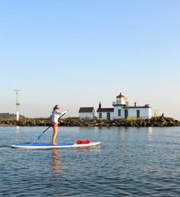 Paddler & Light House