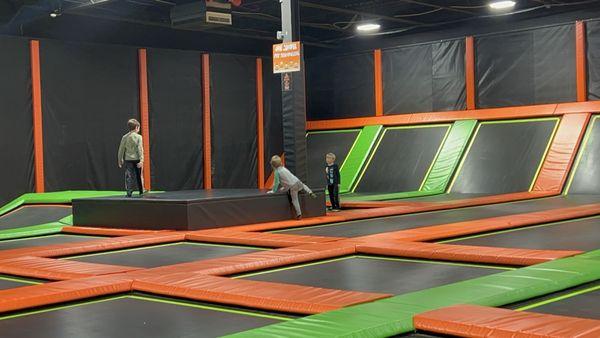 Trampoline area