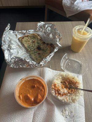 ##31 Chicken Tikka Masala ##12 Garlic Naan #Mango Lassi