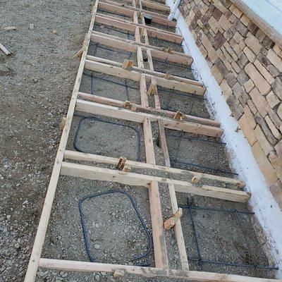 Framing for concrete steps