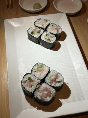 Yellowtail Scallion Cut Roll