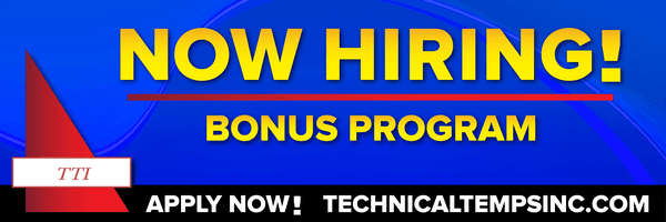 What job agency is offering a Bonus Program?...WE ARE