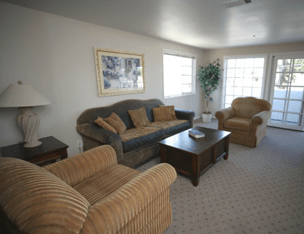 Living room space at our Men's Treatment Center