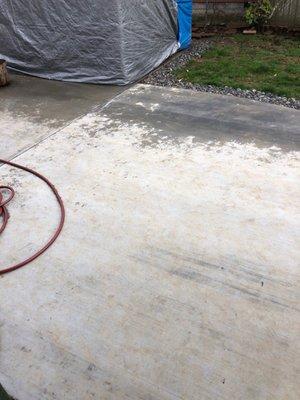 Blotchy "new" patio