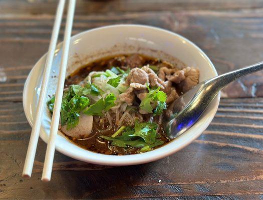 Nam Tok Noodle Soup