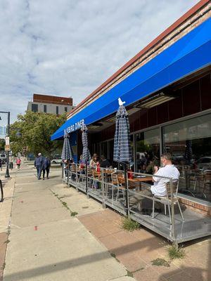 Small outdoor patio for those nice weather days