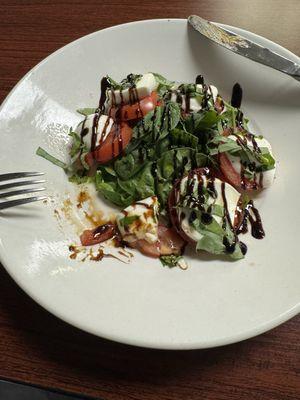 Caprese salad. (I had already started to eat. It was bigger than the photo!)