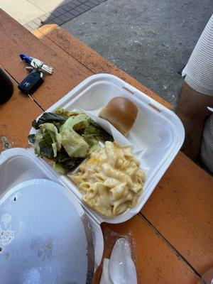 Cabbage & Mac and Cheesee